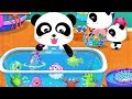 Baby Panda Plays with Fishes |  Go Shopping in Supermarket | Animation & Kids Songs | BabyBus