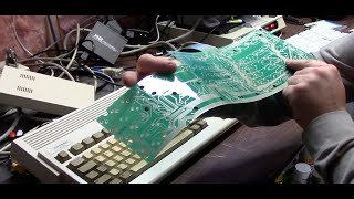Commodore Amiga 1200 keyboard membrane repair and replace
