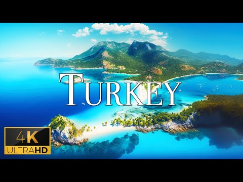 FLYING OVER TURKEY (4K Video UHD) - Relaxing Music With Beautiful Nature Video For Stress Relief
