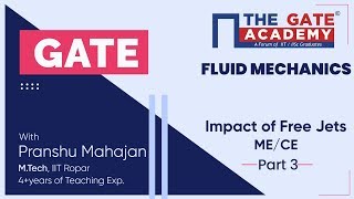 Impact of Free Jets (Part-3) of Fluid Mechanics | GATE  Free Lectures | ME/CE