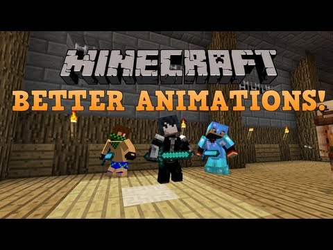Minecraft - Mod Spotlight: Player Animations Mod