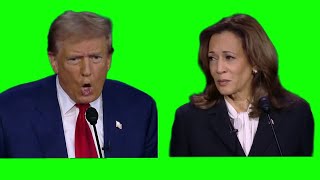 Donald Trump "they're eating the dogs" green screen