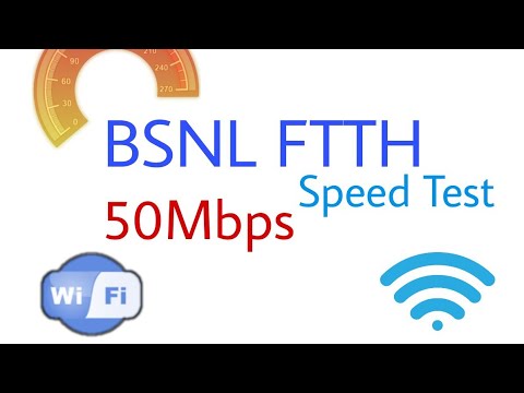 BSNL FTTH 50mbps Speed Test | Ookla | Fast | Tech Fun