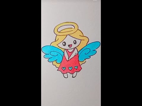 Cute Little Angel 🧚‍♀️#art #sketch #drawing #painting #artwork #shorts #ytshorts #shortvideo