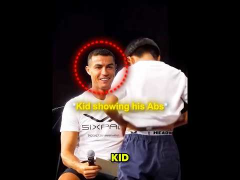 Why Ronaldo Influenced This Kid to be a Goat? 🥳 #shorts #cr7 #footballshorts
