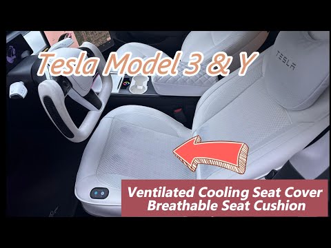 Model 3 & Y Ventilated Cooling Seat Cover Breathable Seat Cushion | EASY INSTALLATION