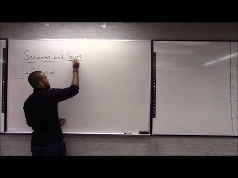 Math 1207-R04 Lecture 17 - Sequences