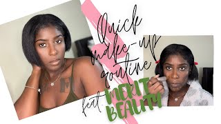 QUICK 15 MIN MAKEUP ROUNTINE USING MERIT BEAUTY | BROWN GIRL FRIENDLY| RUTH NANDA