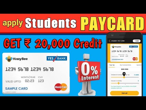 KrazyBee : Shopping without credit card | apply KrazyBee PayCard | 0% interest EMI only for Student