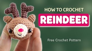 Crochet a Festive Reindeer! 🦌 Easy Christmas Amigurumi Pattern – Advent Day 11