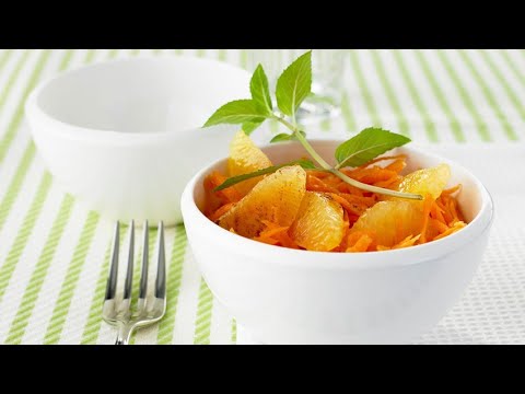 Recette : Carottes râpées à l'orange