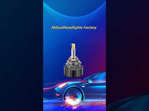 LED car light radiator fan blade installation process #headlights #ledlights #led360 #360led