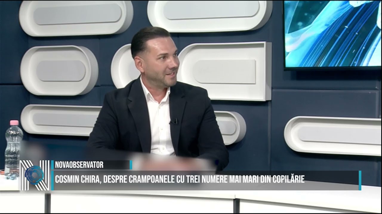 Cosmin Chira, despre crampoanele cu trei numere mai mari din copilărie