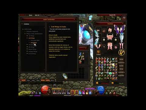 Creating Wings level 2 in season 18.2 - Mu Online