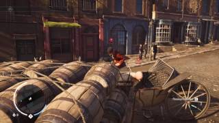 Assassin's Creed Syndicate баг, сумасшедшая повозка (в конце видео)