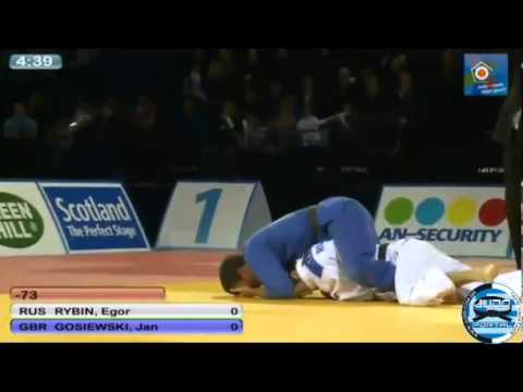 European Judo Open Men Glasgow 2013 Bronze -73kg RYBIN Egor (RUS) - GOSIEWSKI Jan (GBR)