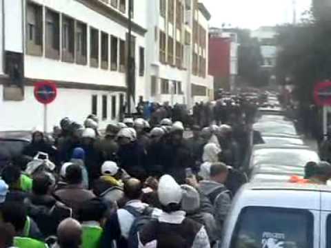 حصار الأطر المعطلة للبرلمان المغربي