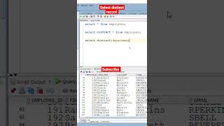 how to select distinct record from a table | DISTINCT |SQL 