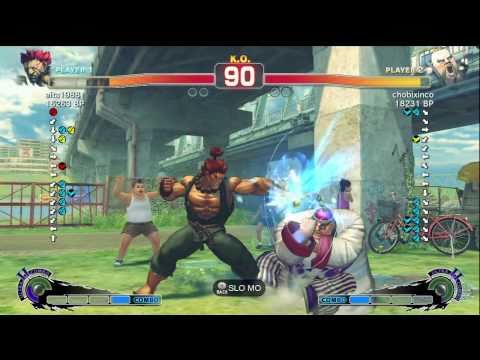 Eita [Akuma] vs chobixinco [Rufus] SSF4 Japanese Online Ranked Matches - TRUE-HD