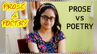 Prose and poetry | Prose vs Poetry || explained in hindi and english with notes ||