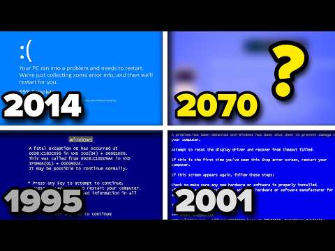 Evolution of Windows BSOD (1995 - 2070)