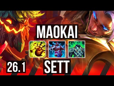 MAOKAI vs SETT (TOP) | 29K damage | KR Master | 26.1