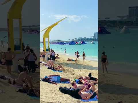 JUMEIRAH BEACH 🌞🇦🇪 | BEAUTIFUL VIEW OF AIN DUBAI AT JBR MARINA ❤️ | WATCH FULL VIDEO ⬇️ | SUB? 👍