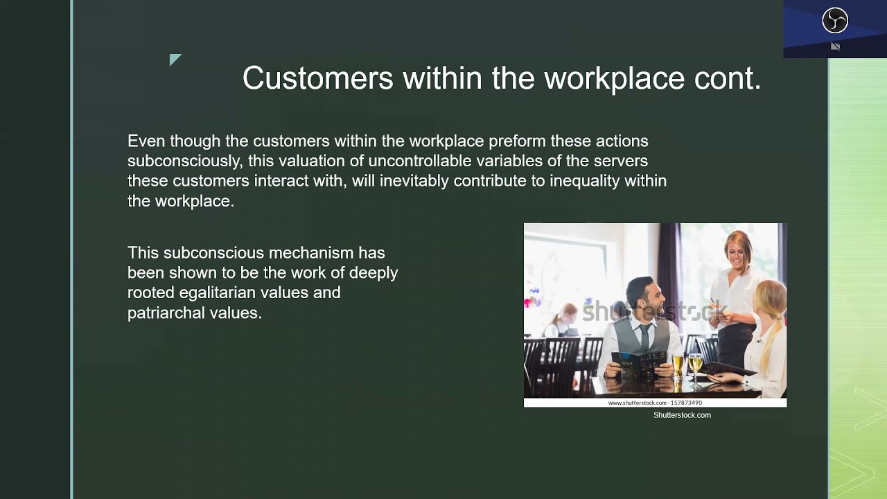 Inequality Within The Workplace  - Power Point Presentation