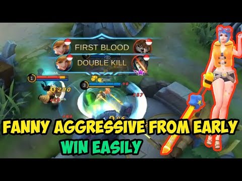 This Fanny is Like Mikasa 미카사 | So Aggressive From Early! Great Cable Combo!!! - Mobile Legends