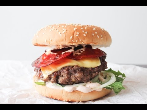 How To Make Chorizo Cheese Burger - By One Kitchen Episode 511