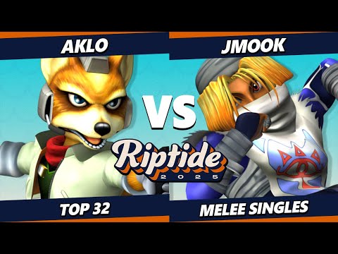 Riptide 2025 - Aklo (Fox) Vs. Jmook (Sheik) Smash Melee - SSBM