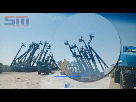 Boom lift Genie S125 for shipping in container 40 Open Top