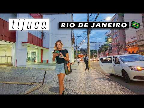 Walking in the Tijuca Neighborhood — Rio de Janeiro, Brazil — 2025 【 4K UHD 】