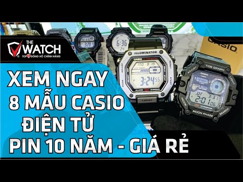 XEM NGAY 8 MẪU ĐỒNG HỒ CASIO ĐIỆN TỬ GIÁ DƯỚI 2 TRIỆU - PIN 10 NĂM - ĐA CHỨC NĂNG TIỆN DỤNG