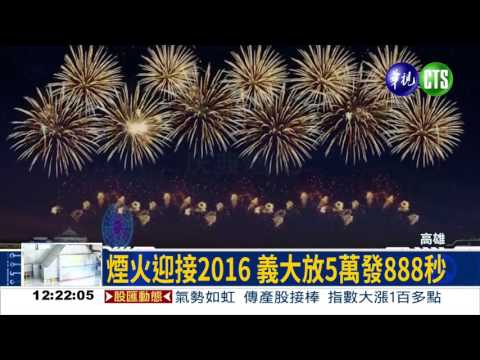 最長跨年煙火秀 義大璀璨888秒