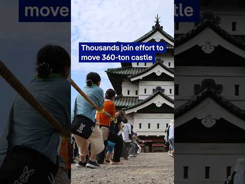 Thousands join effort to move 360-ton castle | DW News