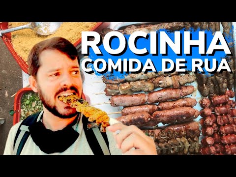FAVELA DA ROCINHA COMO VOCÊ NUNCA VIU - COMIDA DE RUA