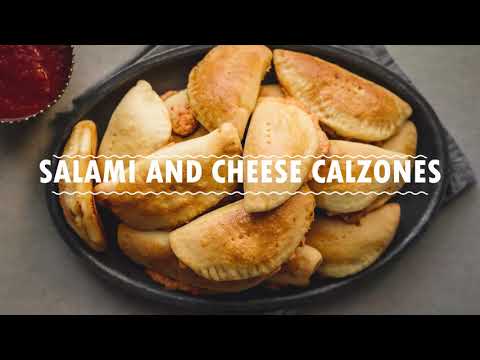Salami & cheese calzones | Recipe | Stefano Faita