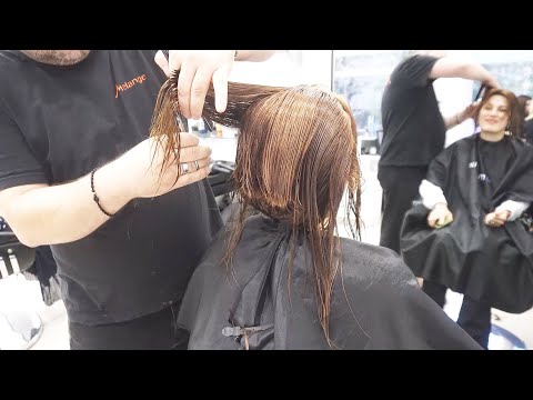 SUPER HAIRCUT - LONG TO SHORT BOB CUT WITH LAYERS AND...