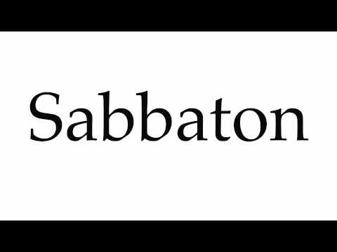 How to Pronounce Sabbaton