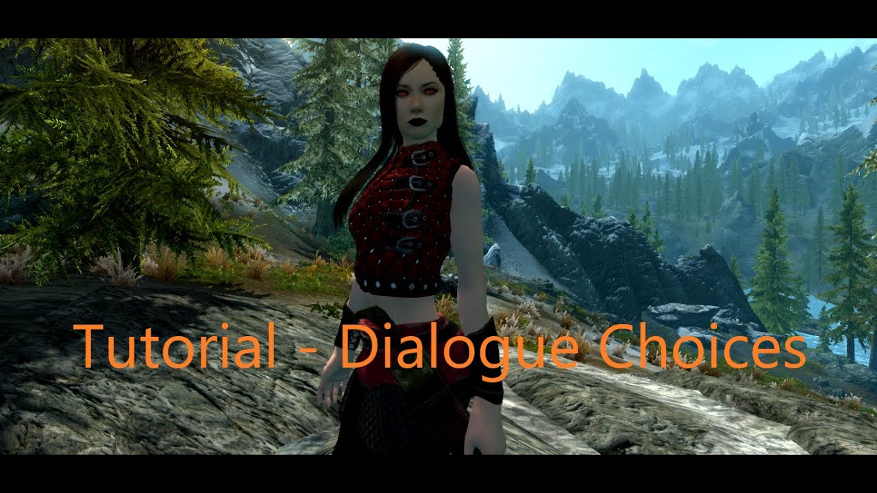 Skyrim Creation Kit Tutorial - Dialogue Tutorial 01 - Adding Choices