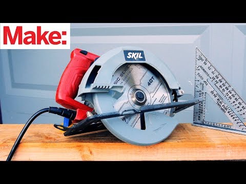 Demonstrating the Use of a Circular Saw