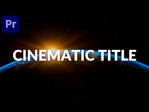 How to Create a Cinematic Title in Premiere Pro | Moamen Tutorials