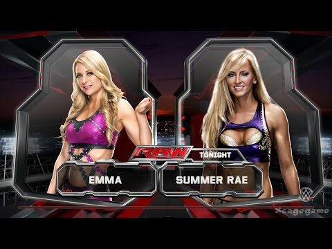 WWE 2K15  - NXT Arrival DLC Emma Gameplay - Emma vs Summer Rae [ HD ]