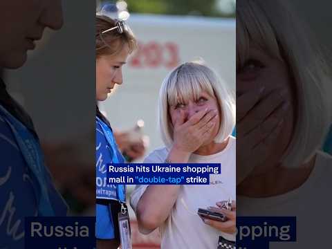 Russia hits Ukraine shopping mall in 'double-tap' strike | DW News
