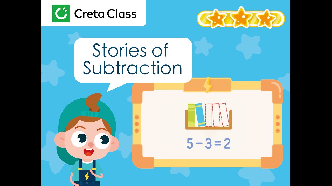 Stories of Subtraction | Math Learning Video for Kids | Fun Math & Creta Class
