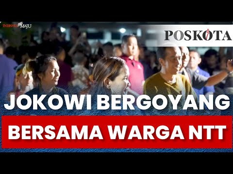 Aksi Presiden Jokowi Asyik Bergoyang Dengan Warga NTT