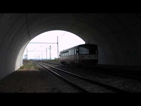 Odjezd vlaku Os 6517 (ČD 810.150, zpoždění 11 min) - Výškov v Čechách, 4. 4. 2014