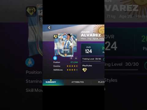 Maxing out Julián Alvarez 🕷️☠️ #eafc #fifa #fcmobile #fifamobile