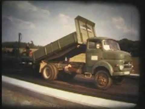 Bau der A1 und der Leverkusener Autobahnbrücke 1961-1965